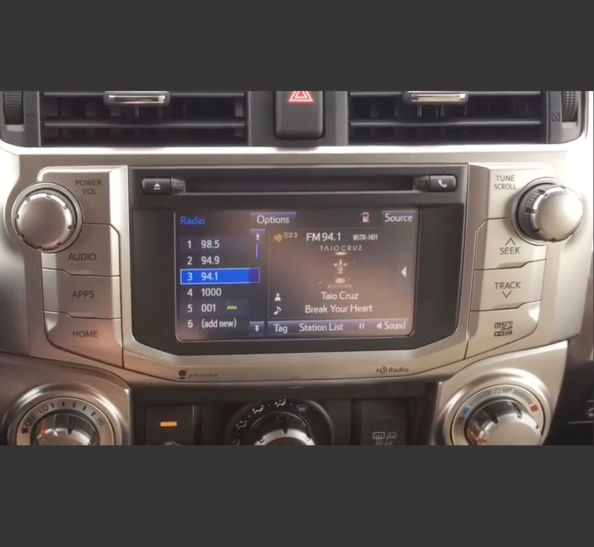 2014-2019 TOYOTA 4Runner 6.1 APPS Touchscreen and LCD FULL replacement