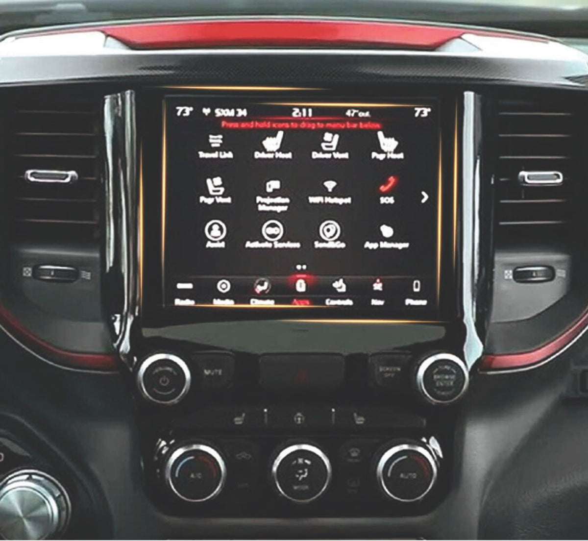DODGE Chrysler JEEP Replacement 8.4 UAQ LCD.  Factory replacement LCD and touchscreen