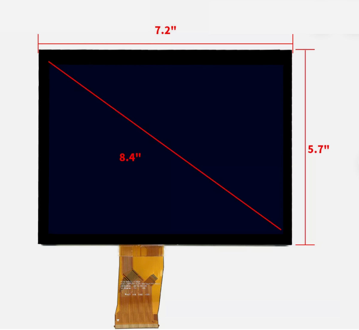 DODGE Chrysler JEEP Replacement 8.4 UAQ LCD.  Factory replacement LCD and touchscreen