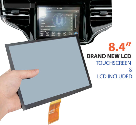 DODGE Chrysler JEEP Replacement 8.4 UAQ LCD.  Factory replacement LCD and touchscreen